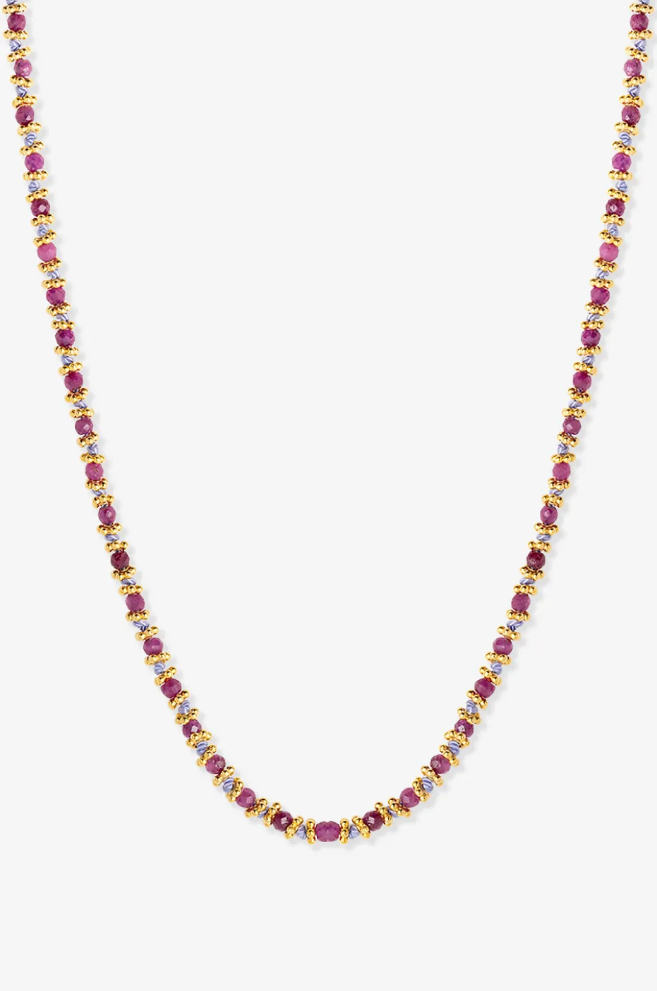 Halskette aus rosa Rubin Kamala
