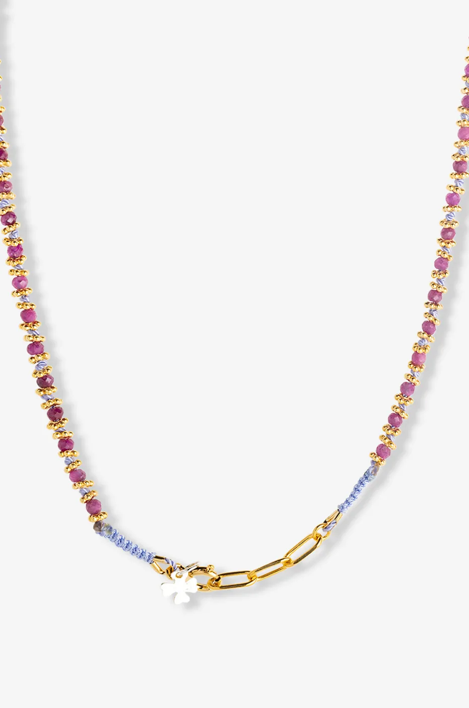 Halskette aus rosa Rubin Kamala