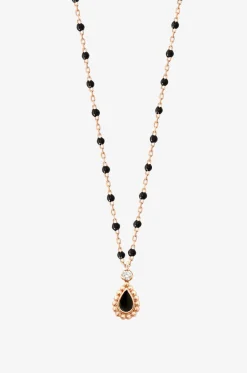 Halskette aus Roségold, Harz und Diamant Lucky Cashmere