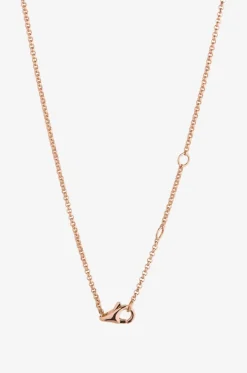 Halskette aus Roségold mit Diamanten Nod