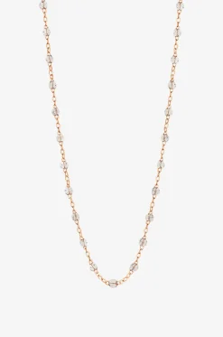 Halskette aus Roségold und Harzperlen Classique Gigi Sparkle