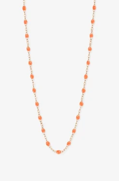 Halskette aus Roségold und Harzperlen Classique Gigi