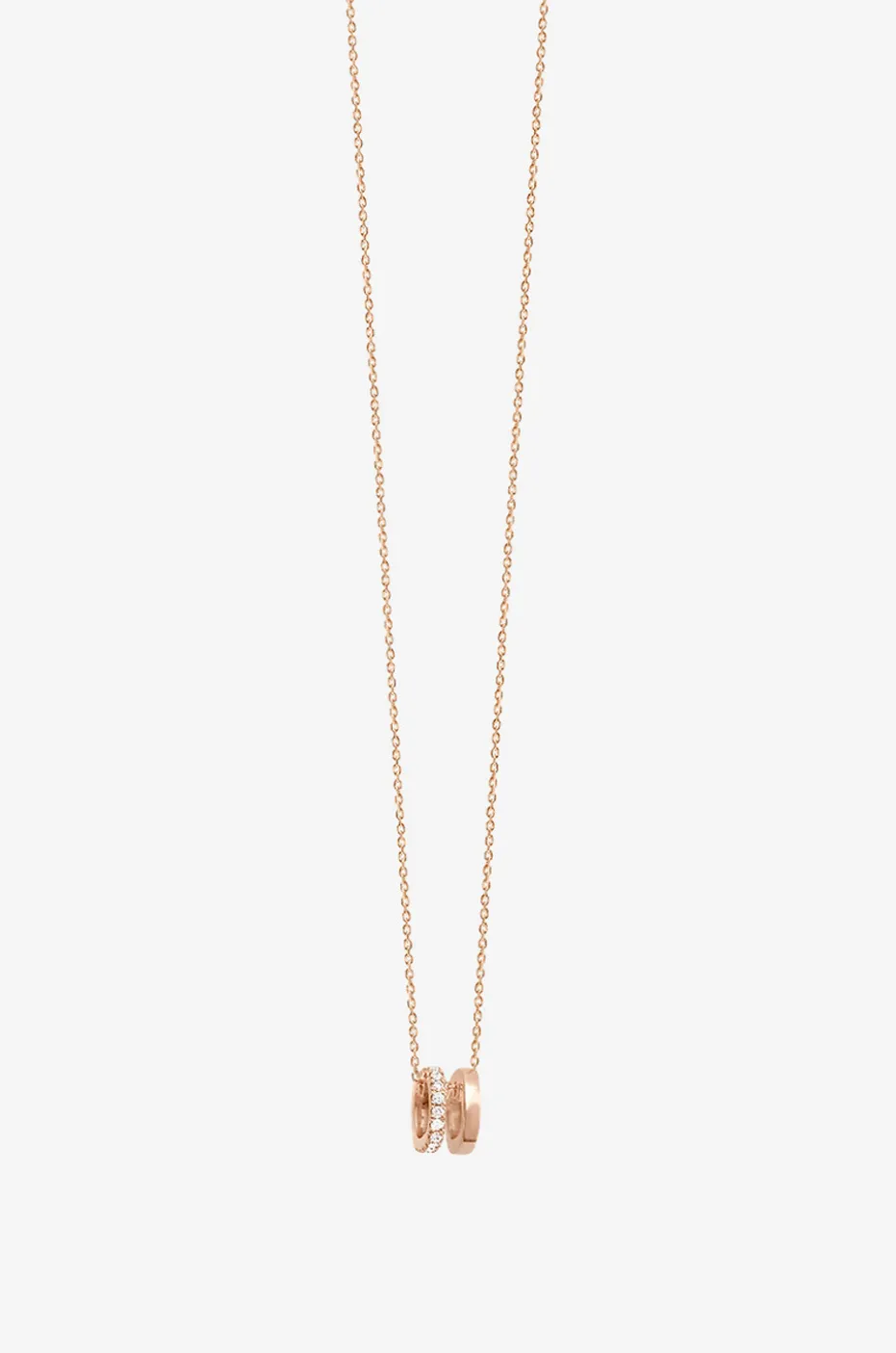 Halskette aus Roségold und Diamanten Charlie