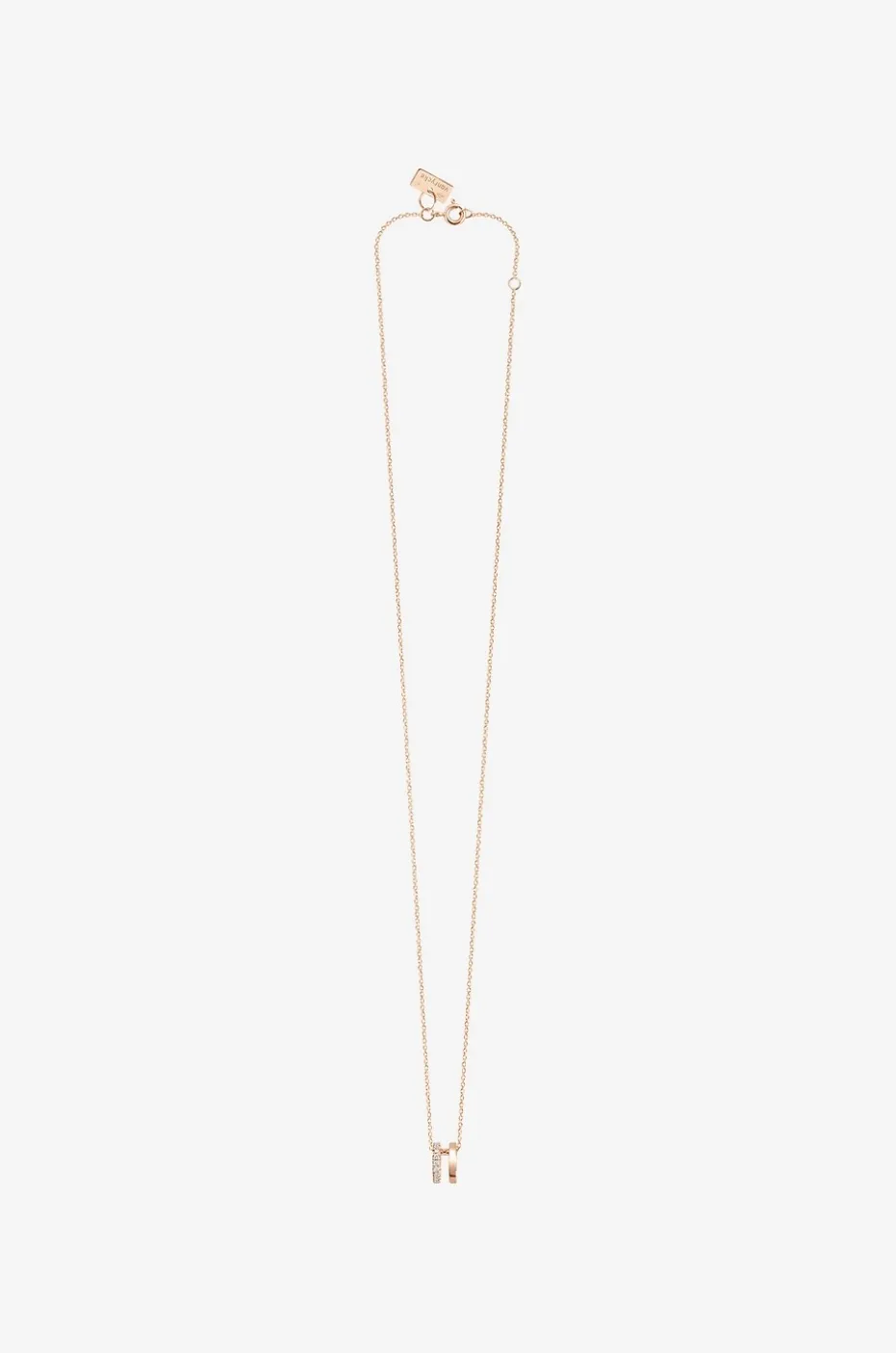 Halskette aus Roségold und Diamanten Charlie