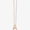 Halskette aus Roségold und Diamant Abécédaire A