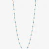 Halskette aus Roségold und Diamant Étoile Aqua - 42 cm
