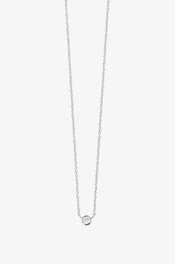Halskette aus Weissgold und Diamant One
