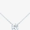 Halskette aus Weissgold und Diamant Floating Brilliant