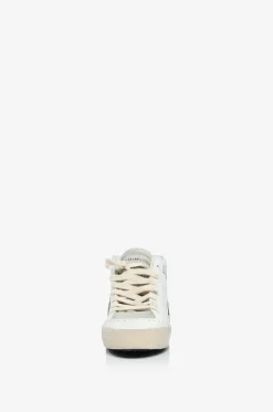 Hohe Glattledersneakers mit Glitterstern Mid Star Classic