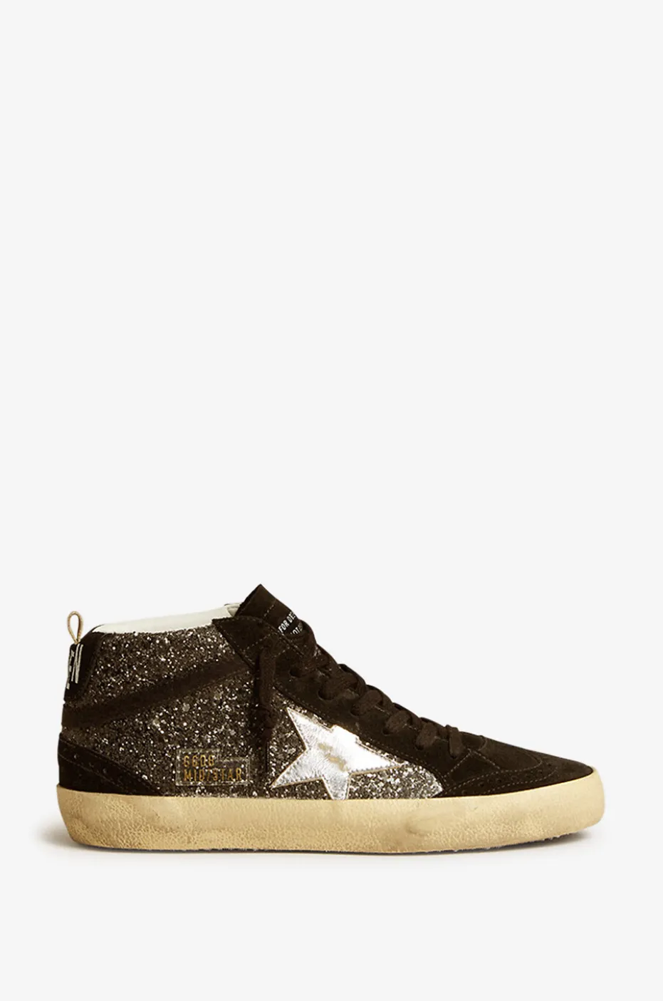 Hohe Glitter-Sneakers Mid Star