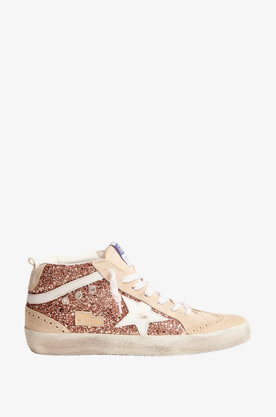 Hohe Glitter-Sneakers Mid-Star