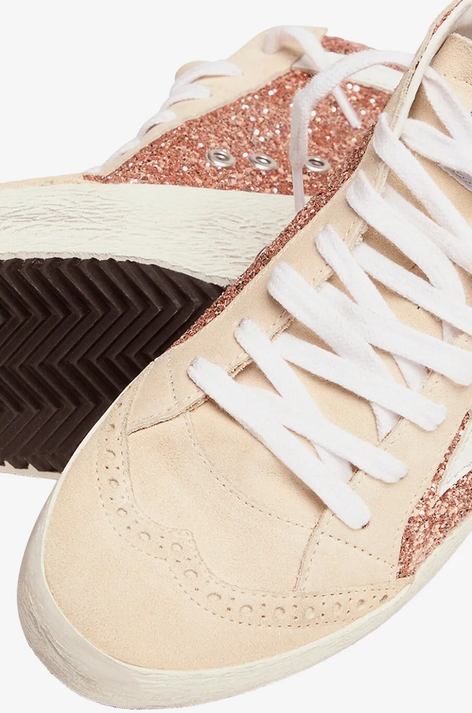 Hohe Glitter-Sneakers Mid-Star