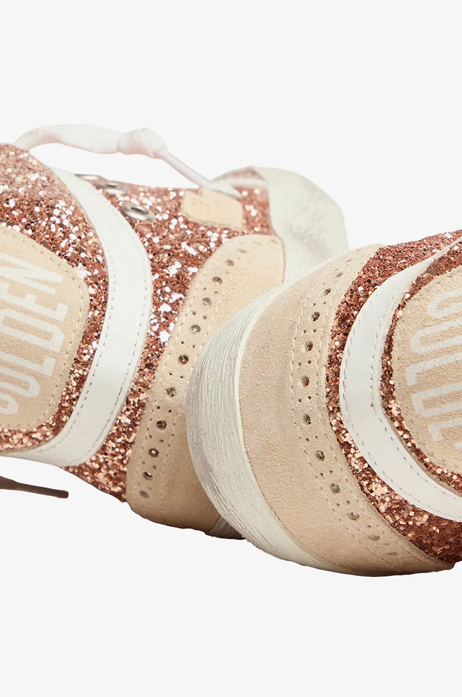 Hohe Glitter-Sneakers Mid-Star