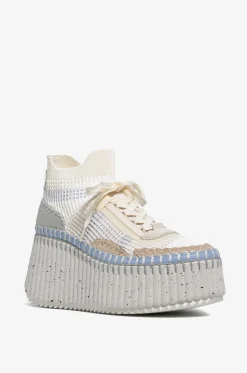 Hohe Keil-Sockensneakers Nama