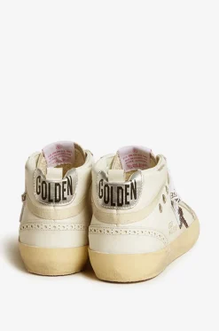 Hohe Leder- und Glitter-Sneakers Mid Star