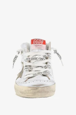 Hohe Metallic-Leder-Sneakers mit Wildleder Mid Star