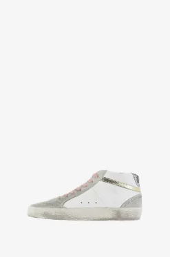 Hose Used-Look-Sneakers aus Leder Mid-Star