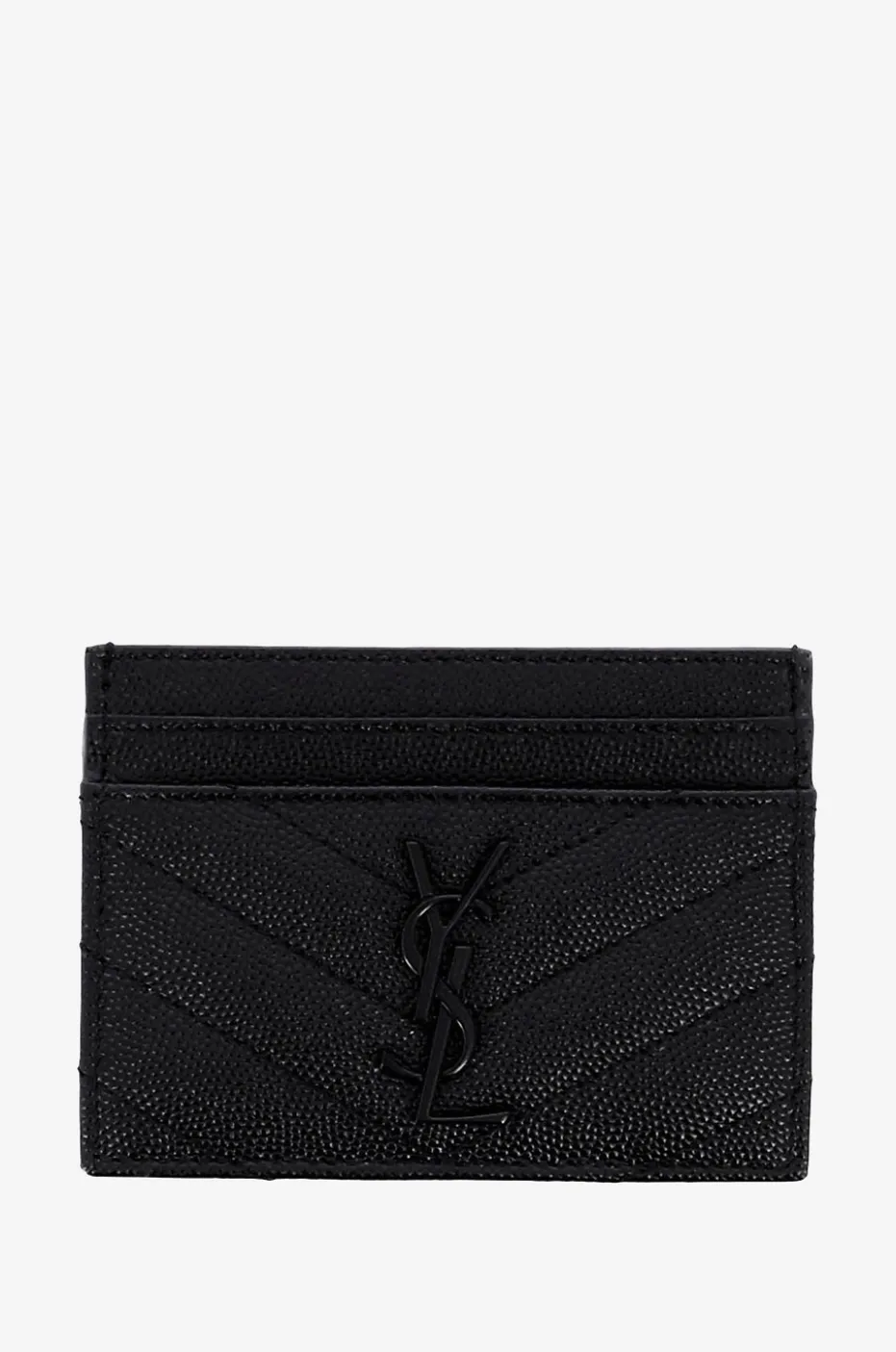 Kartenetui aus Grain-de-Poudre-Leder Monogram