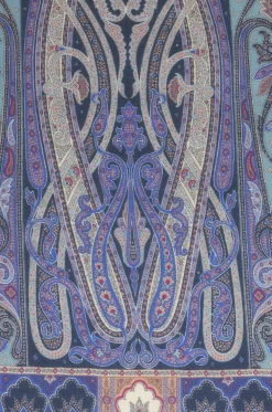 Kaschmir- und Seidenschal mit Paisleyprint