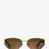 Katzenaugensonnenbrille aus Metall und Acetat Marcie