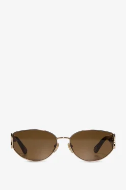 Katzenaugensonnenbrille aus Metall und Acetat Marcie