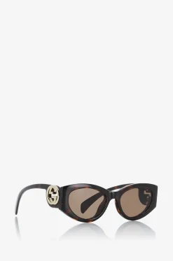 Katzenaugensonnenbrille in Schildpatt-Optik GG