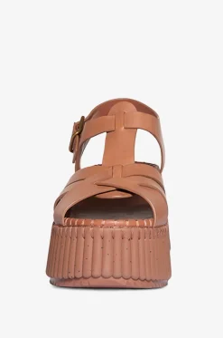 Keilsandalen aus Leder Nama 30
