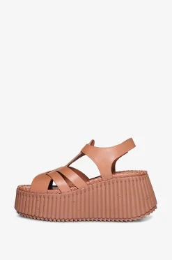 Keilsandalen aus Leder Nama 30