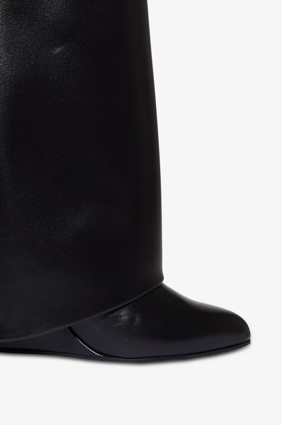 Keilstiefel aus Glattleder Shark Lock 90