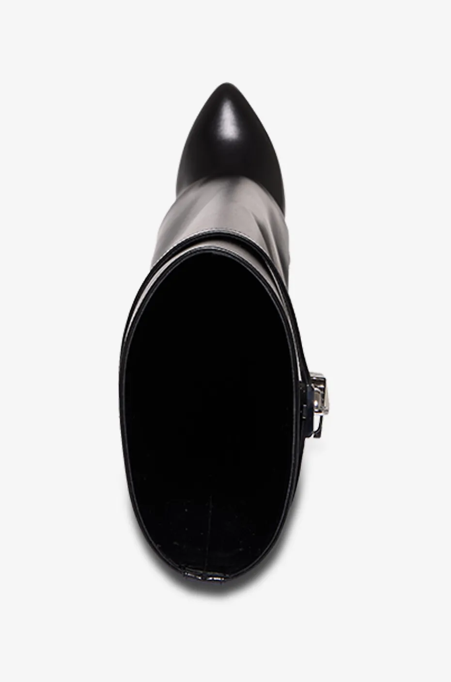 Keilstiefel aus Glattleder Shark Lock 90