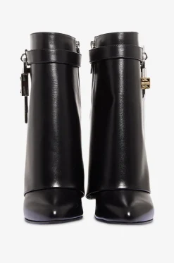 Keilstiefeletten aus Kalbsleder Shark Lock 90