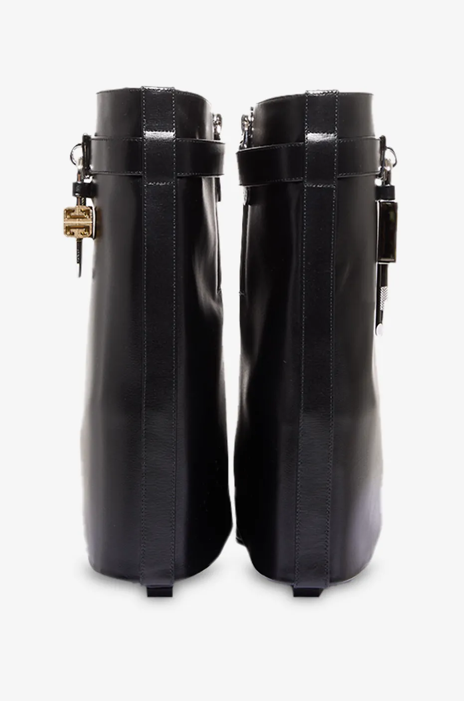 Keilstiefeletten aus Kalbsleder Shark Lock 90
