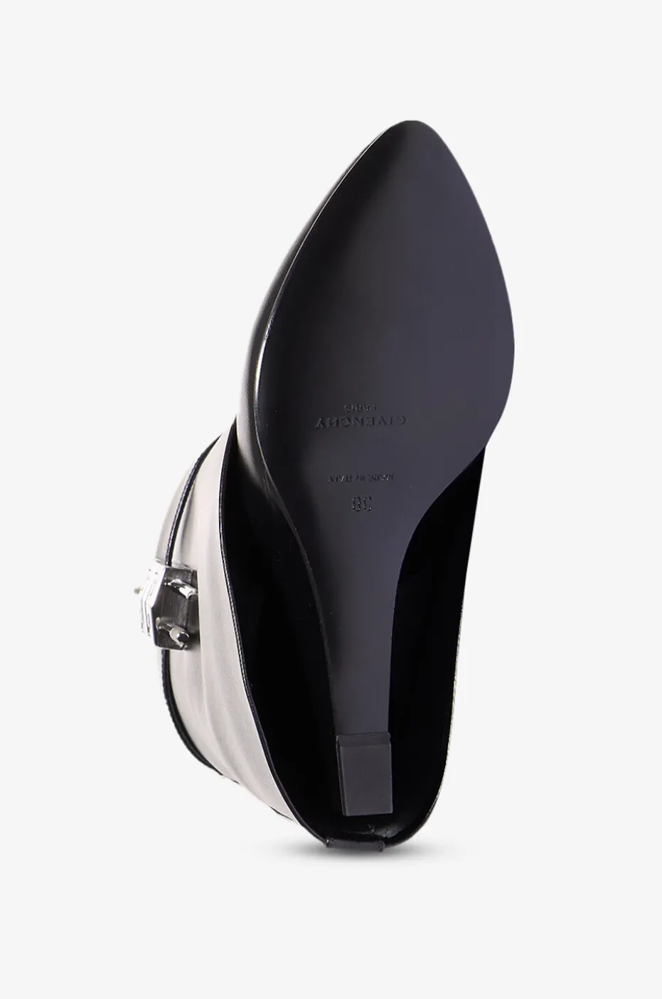 Keilstiefeletten aus Kalbsleder Shark Lock 90