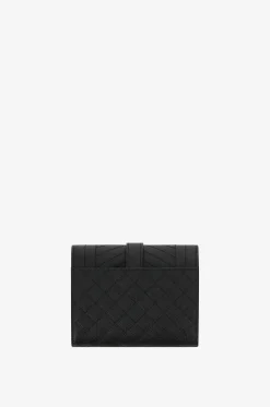 Kleine Brieftasche aus Grain-de-Poudre-Leder Cassandre Mixed Matelassé