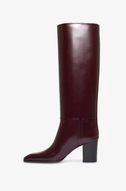 Kniehohe Glatlederstiefel Julia 70