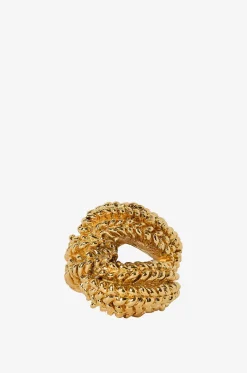 Knoten-Ring in Flecht-Textur Loop