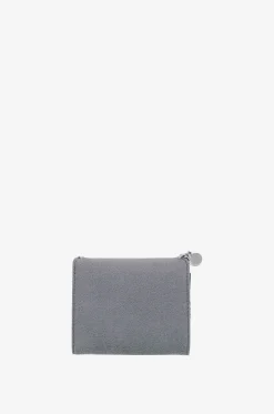 Kompakte Brieftasche aus Kunstwildleder Falabella Shaggy Deer