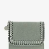 Kompakte Brieftasche aus Kunstwildleder Falabella Shaggy Deer