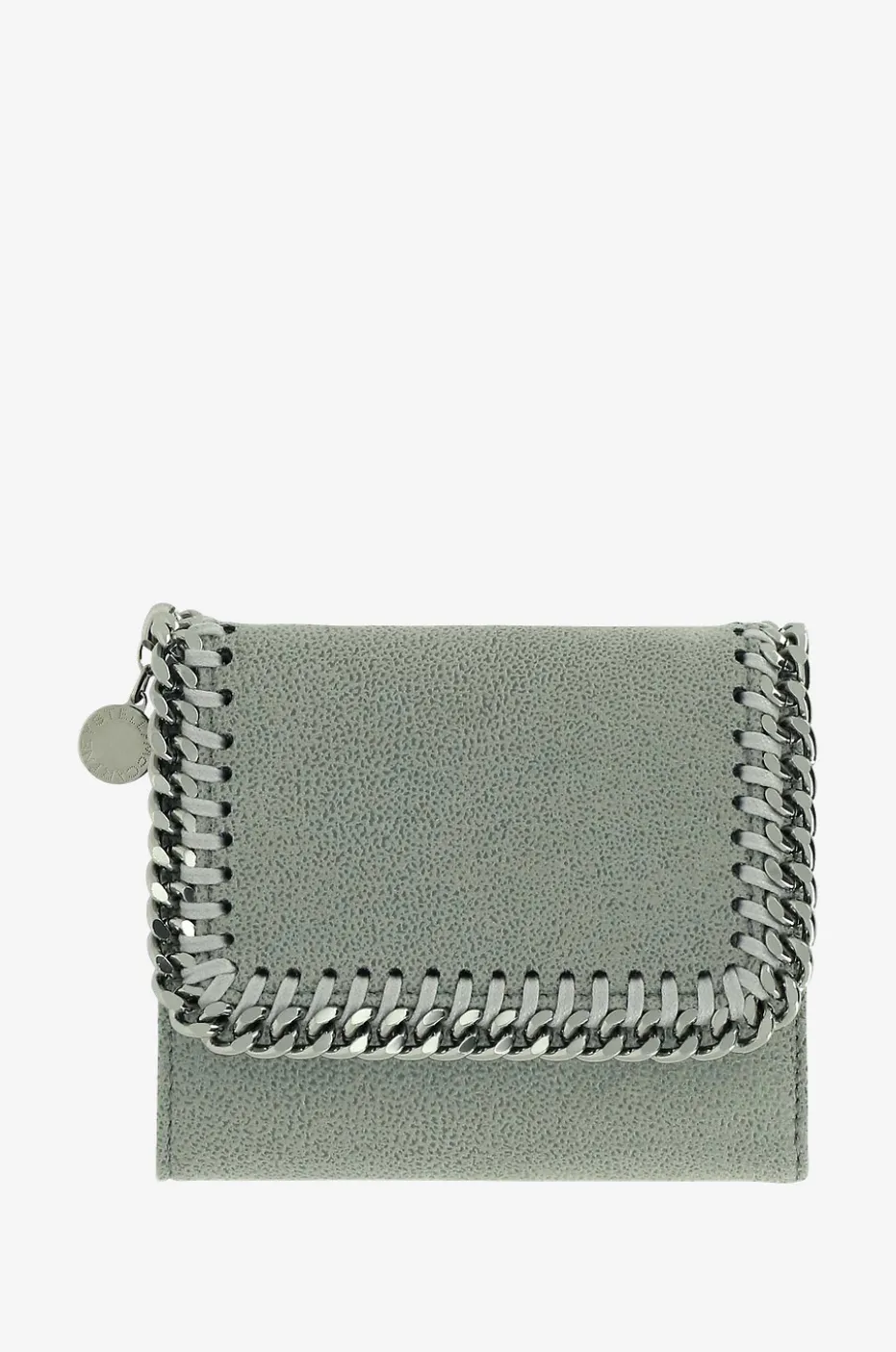 Kompakte Brieftasche aus Kunstwildleder Falabella Shaggy Deer