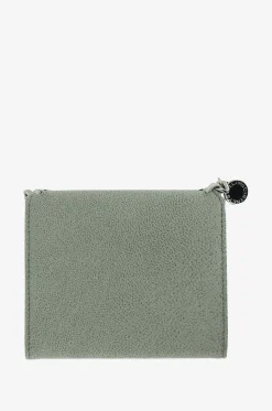 Kompakte Brieftasche aus Kunstwildleder Falabella Shaggy Deer