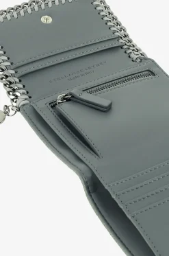 Kompakte Brieftasche aus Kunstwildleder Falabella Shaggy Deer