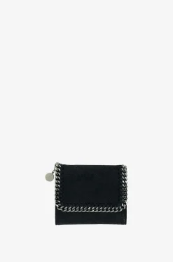 Kompakte Brieftasche aus Kunstwildleder Falabella Shaggy Deer