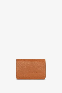 Kompakte Brieftasche aus genarbtem Leder Le Foulonné