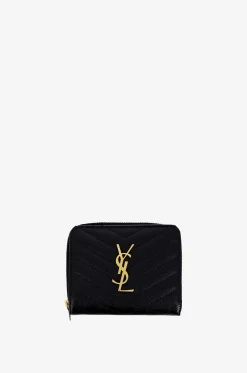 Kompakte Brieftasche mit Reissverschluss Monogram