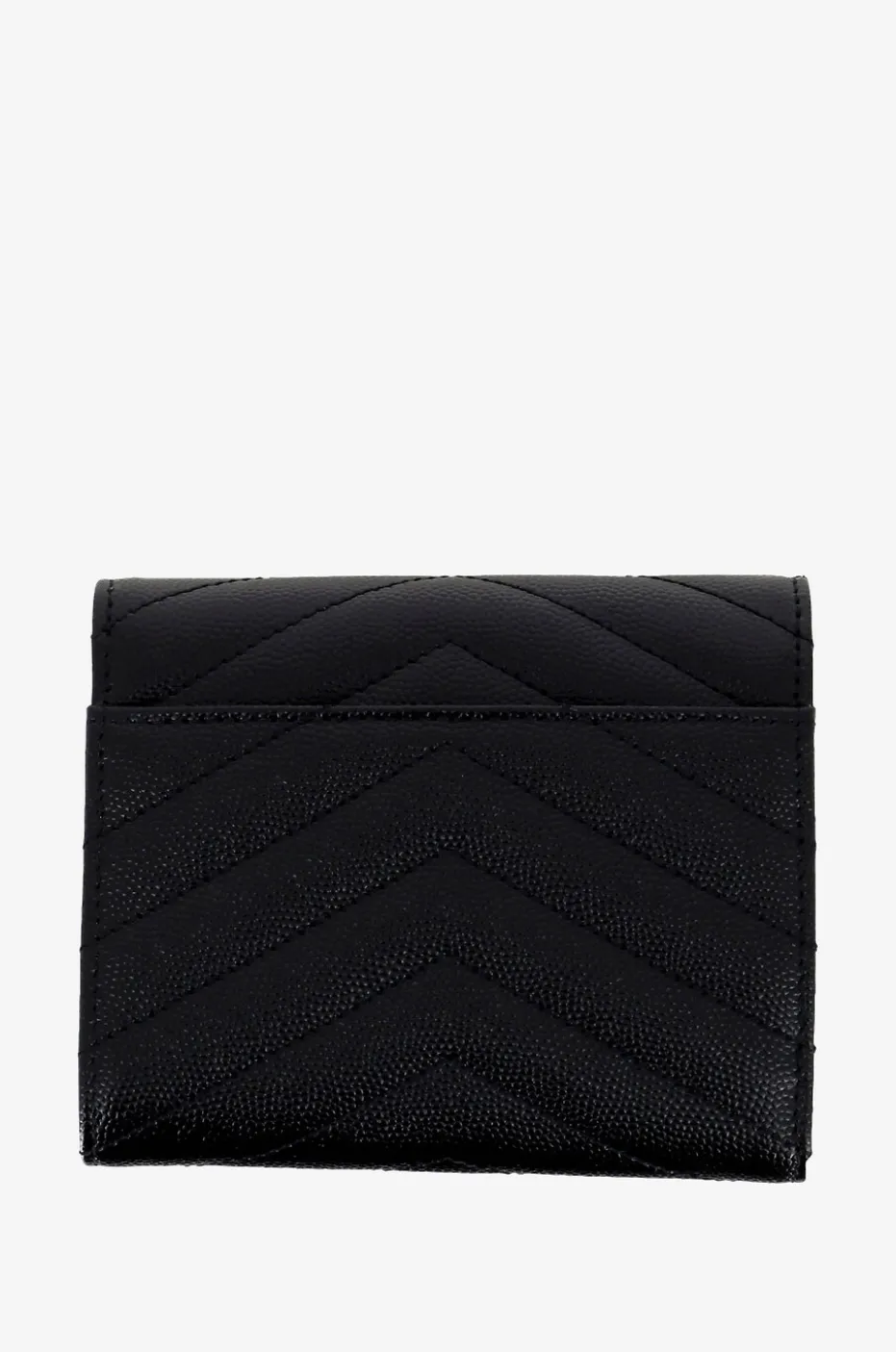 Kompakte Grain-de-Poudre-Leder-Brieftasche Monogram