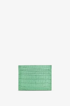 Kompaktes Kartenetui aus Leder in Kroko-Optik Longchamp Pocket