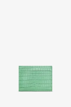 Kompaktes Kartenetui aus Leder in Kroko-Optik Longchamp Pocket