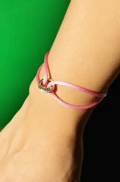 Kordelarmband mit Roségold und Diamanten Eternity Summer SM
