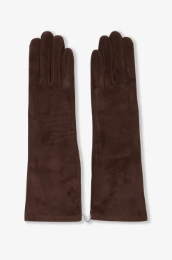 Lange Handschuhe aus Wildleder Celia