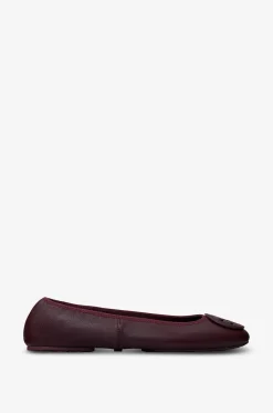 Leder-Ballerinas mit runder Spitze Reva